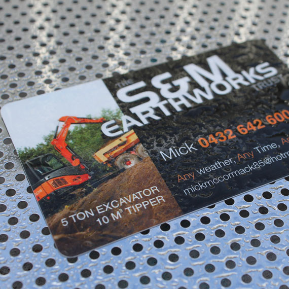 100% Recycled Plastic PVC Business Cards